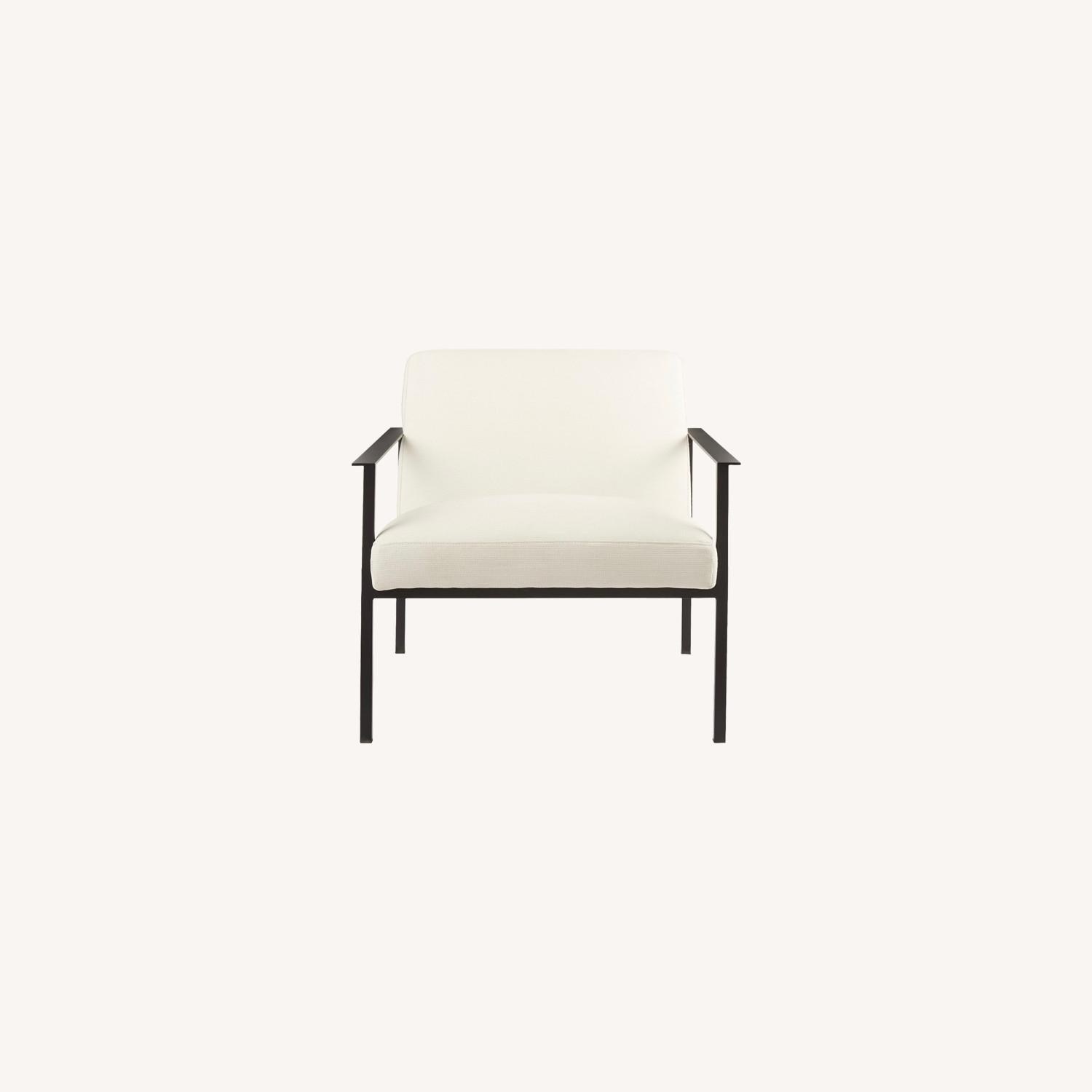 CB2 Cue White Accent Chair, Set of 2 - image-4