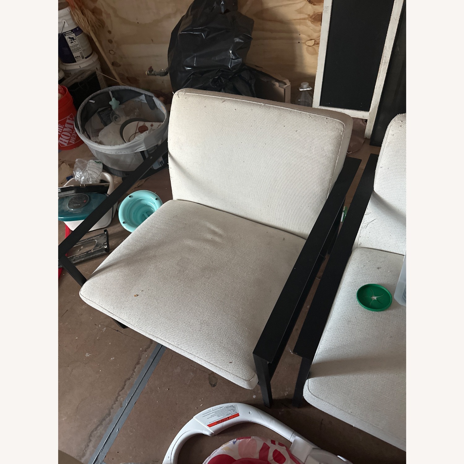 CB2 Cue White Accent Chair, Set of 2 - image-1