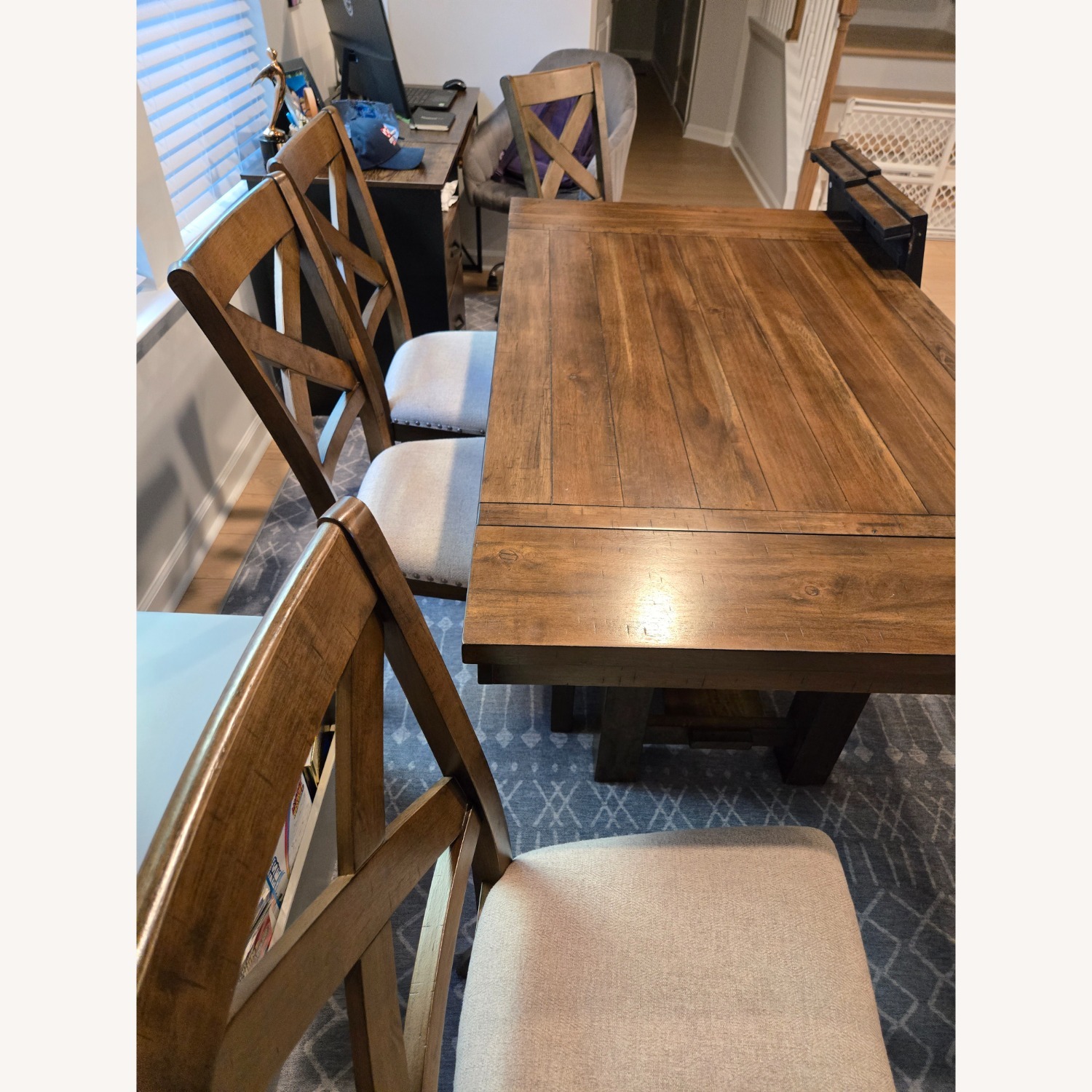 Ashley Furniture Moriville Dining Table and 4 Chairs and Bench - image-2