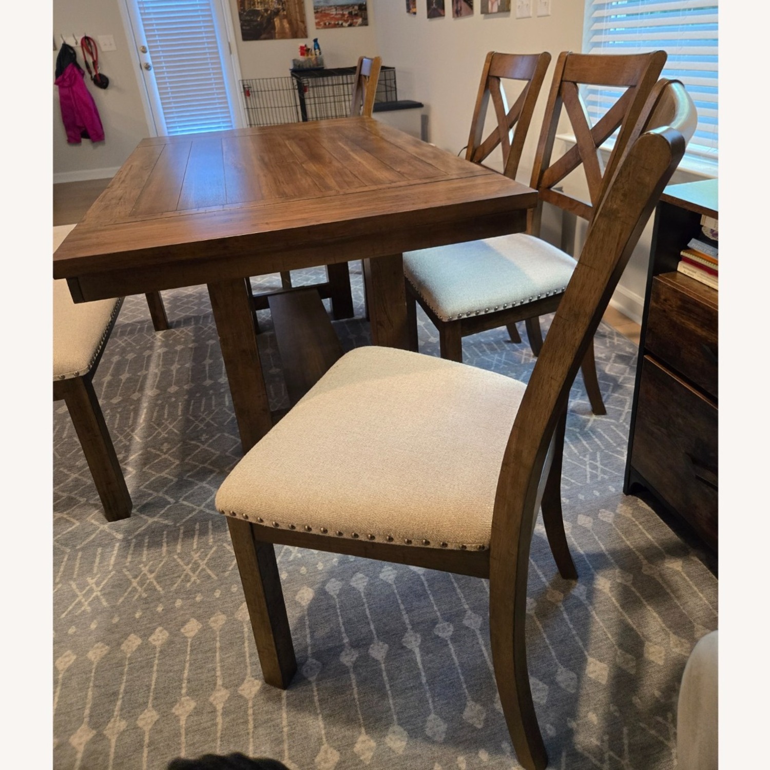 Ashley Furniture Moriville Dining Table and 4 Chairs and Bench - image-1