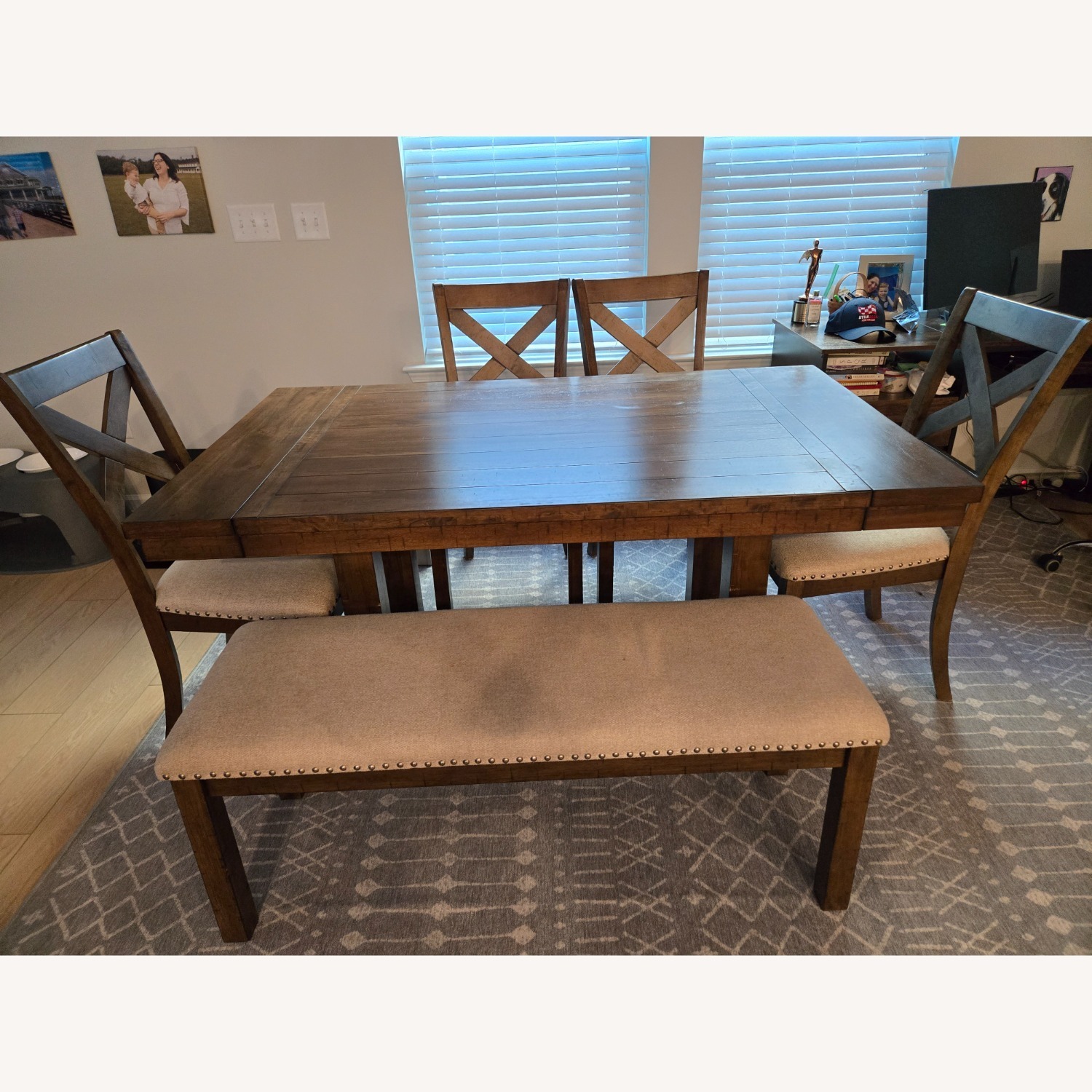 Ashley Furniture Moriville Dining Table and 4 Chairs and Bench - image-11