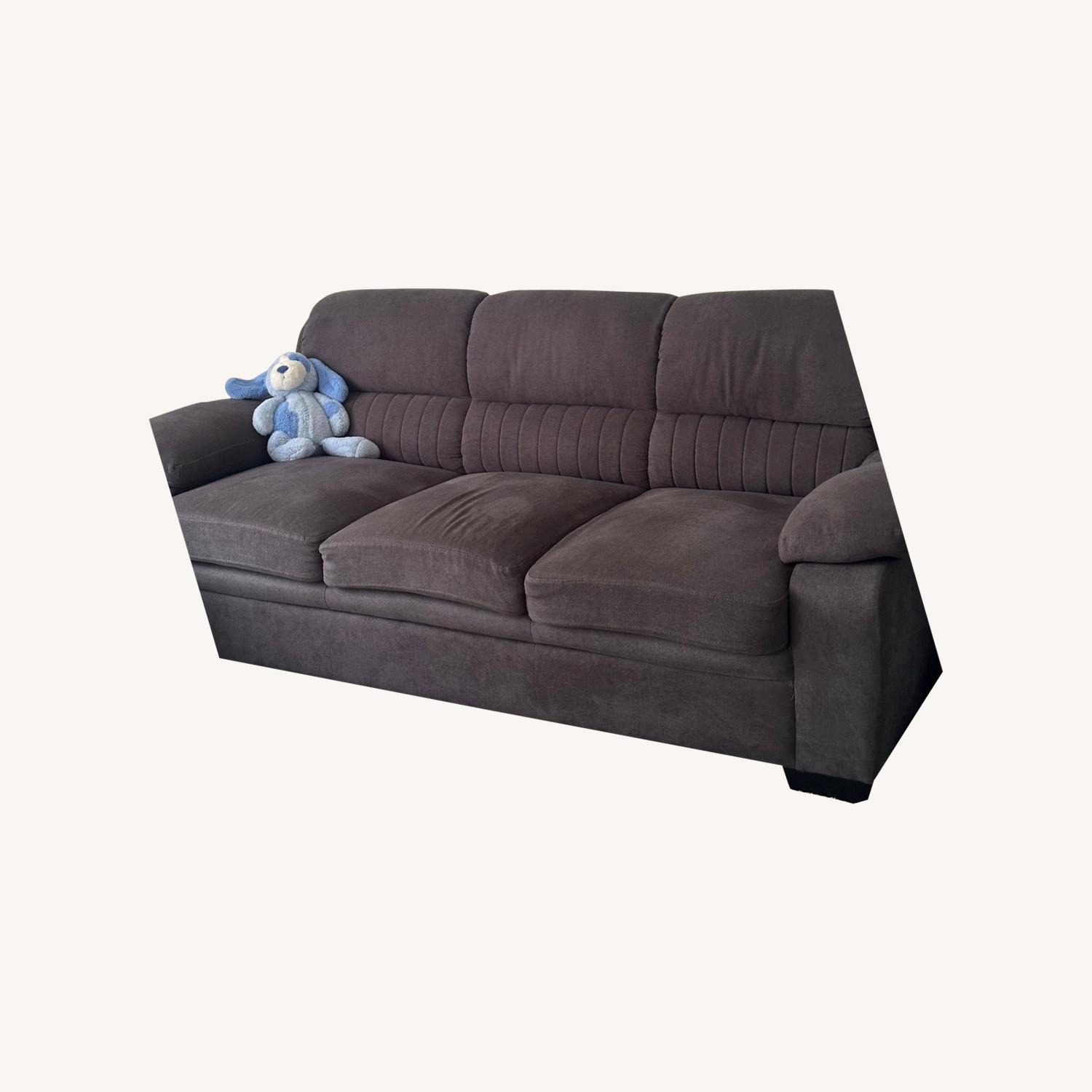 Raymour & Flanigan Felicia Gray Sofa - image-5