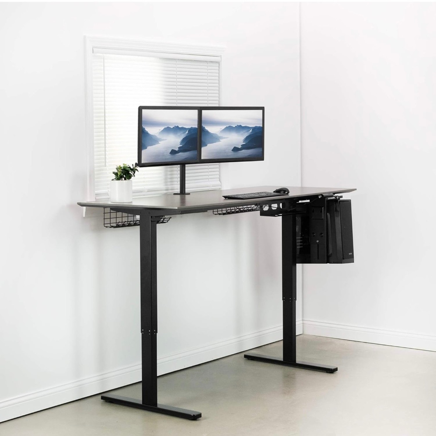 Amazon Dark Gray Adjustable Height Work Station - image-2