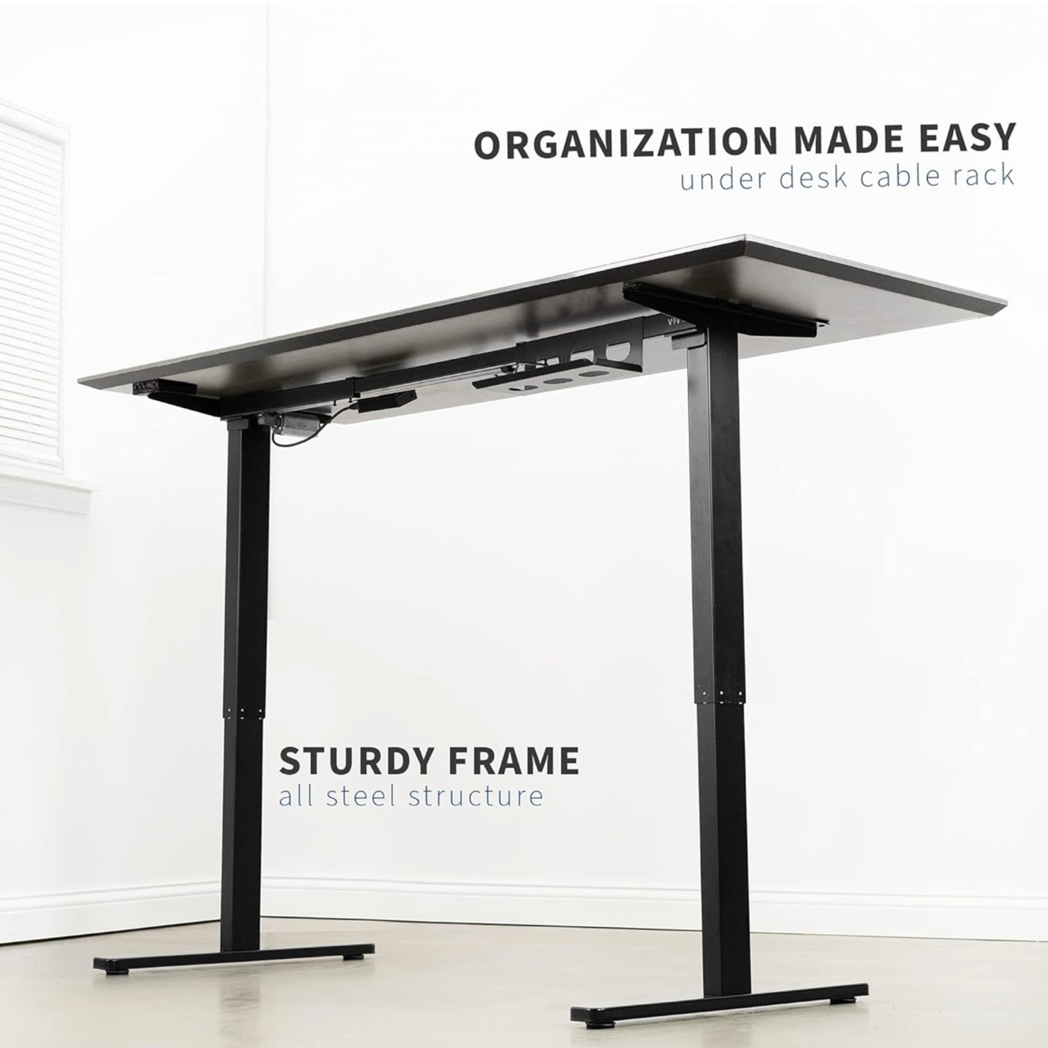 Amazon Dark Gray Adjustable Height Work Station - image-3