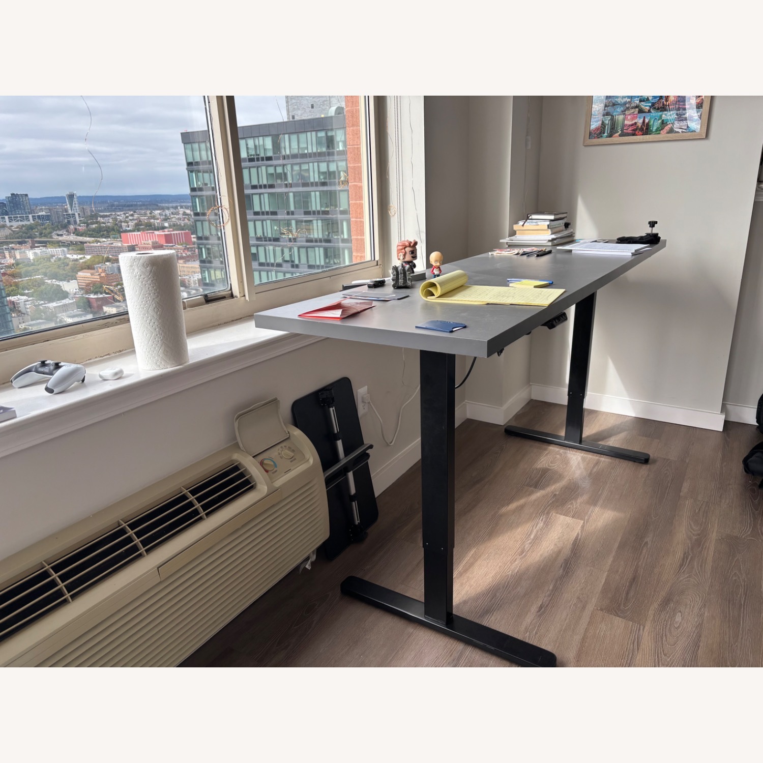 Amazon Dark Gray Adjustable Height Work Station - image-1