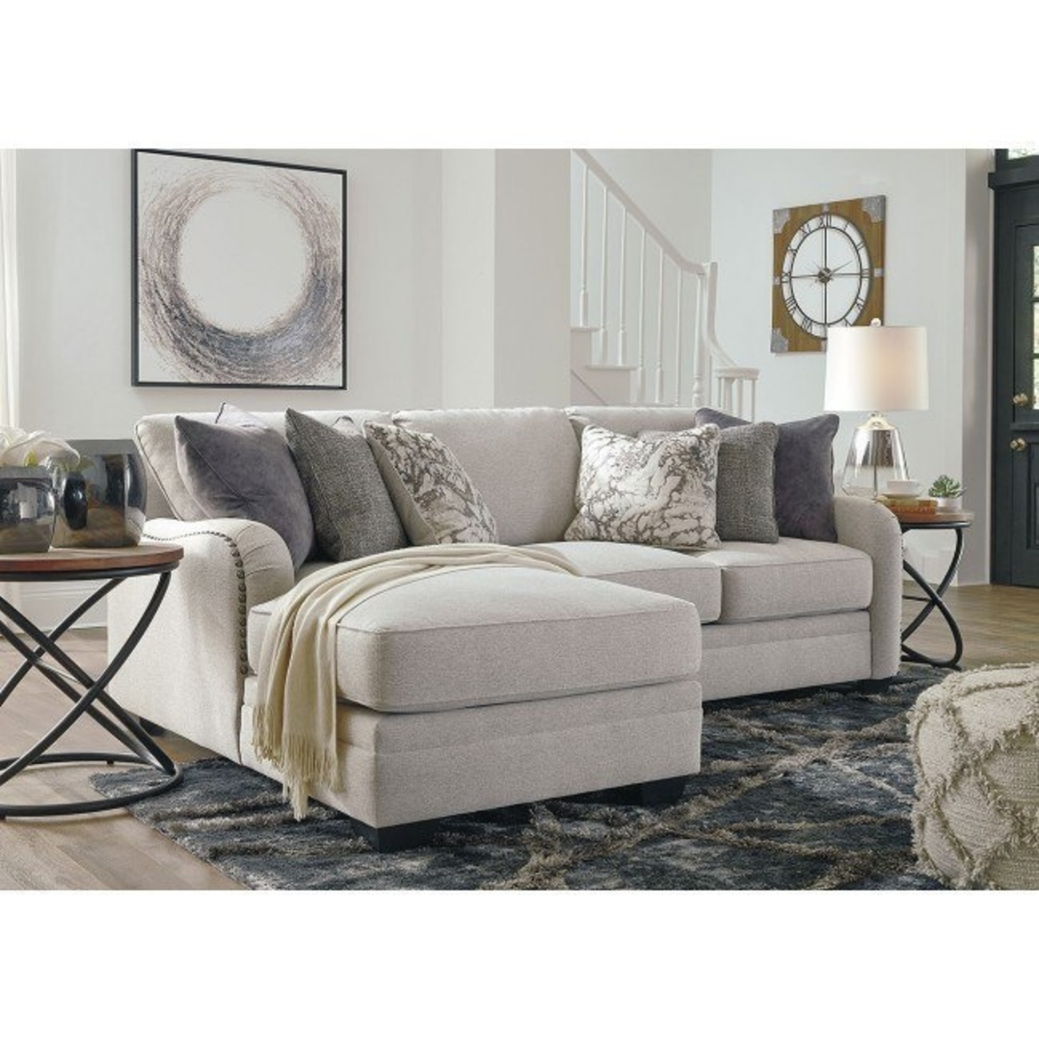Ashley Furniture Dellara Light beige 3+ Piece Sectional - image-8