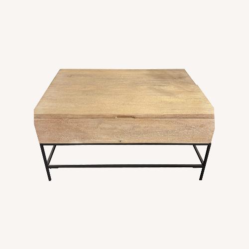 Used West Elm Natural Wood Coffee Table for sale on AptDeco