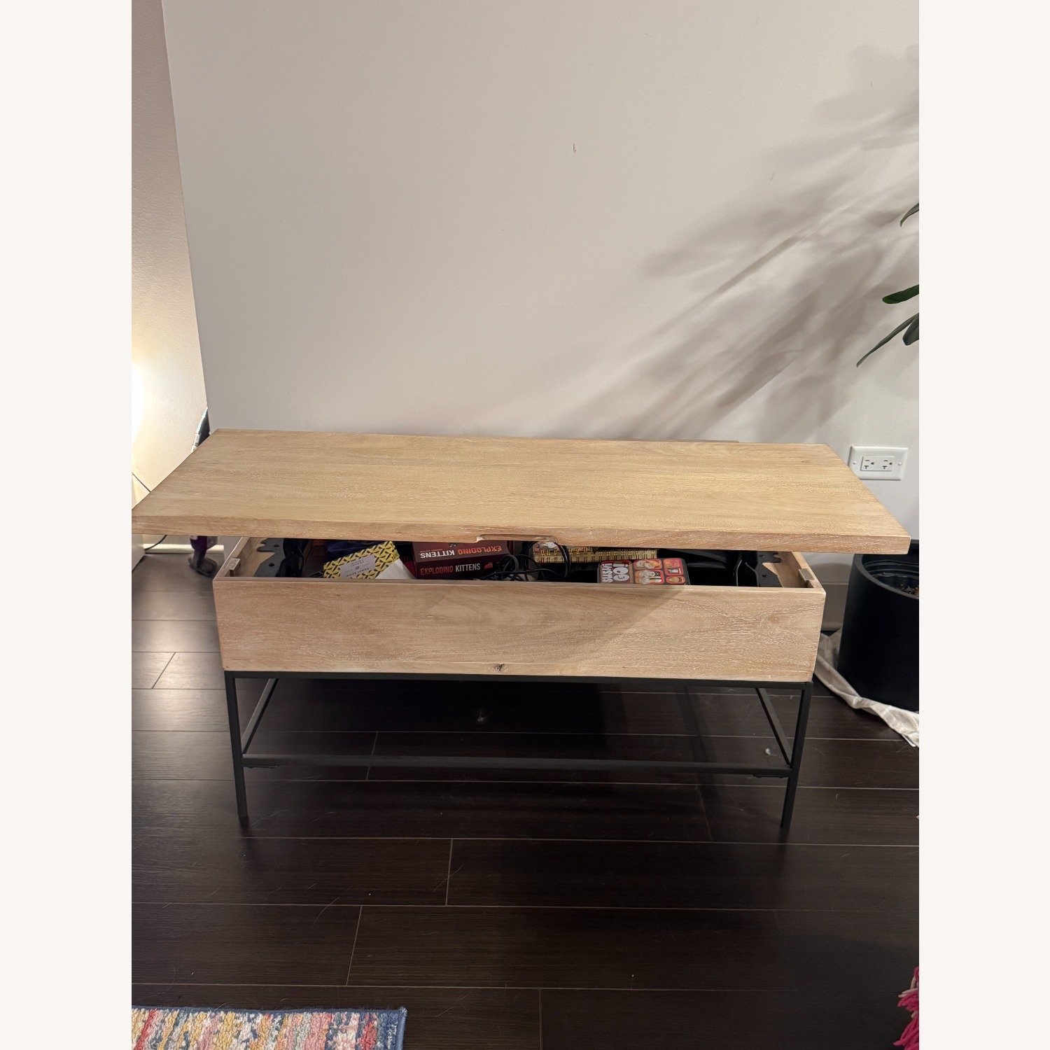 West Elm Natural Wood Coffee Table - image-2
