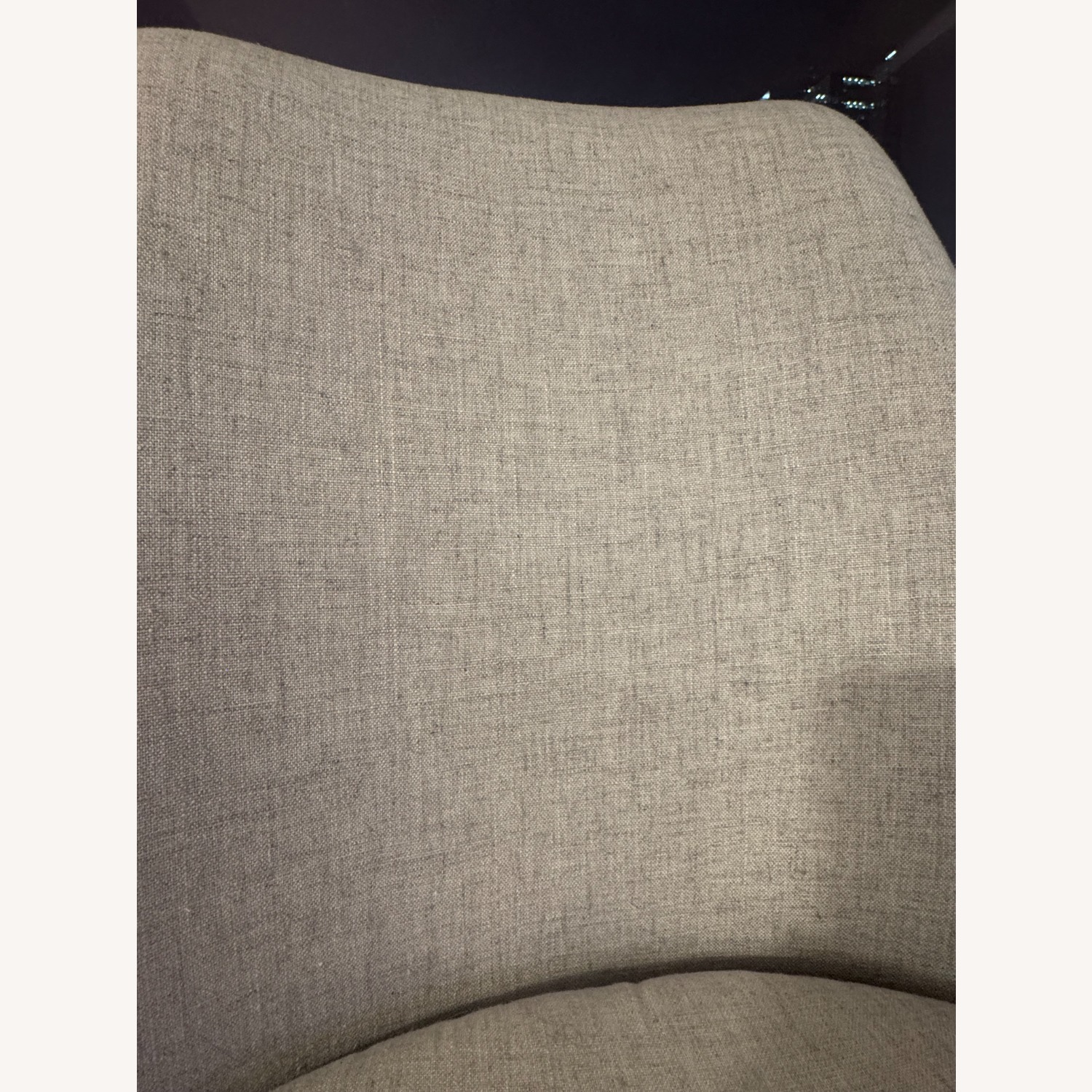 West Elm Light Gray Fabric Dining Chairs - image-4