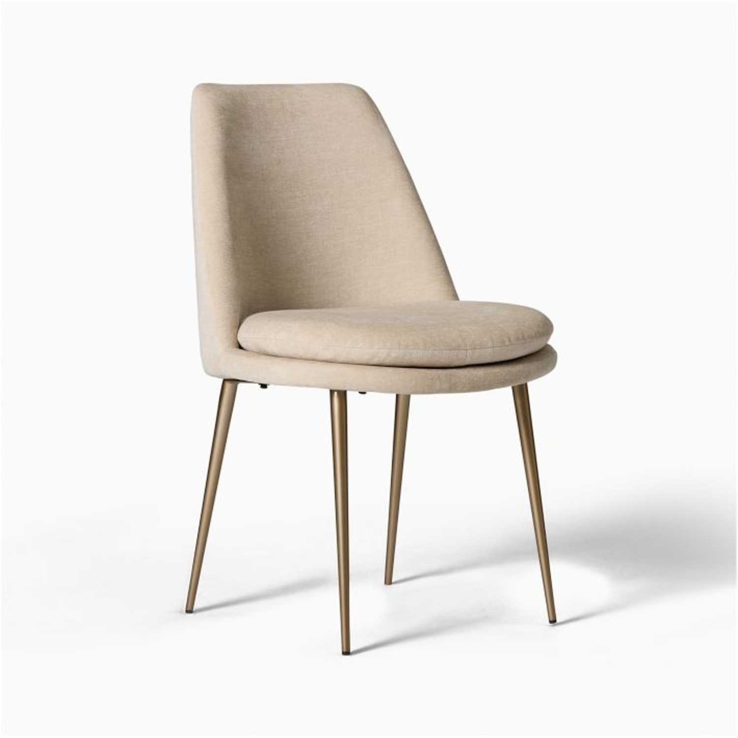 West Elm Light Gray Fabric Dining Chairs - image-5