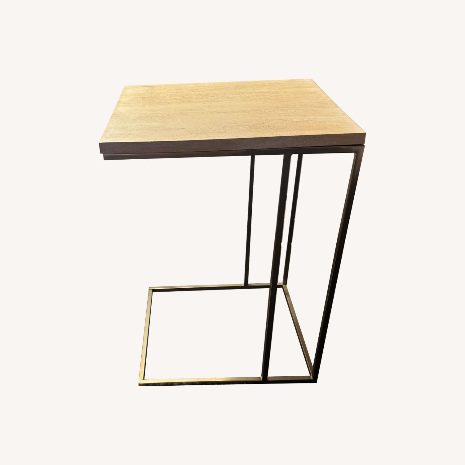 West Elm C-Side Natural Wood Side Table - image-0