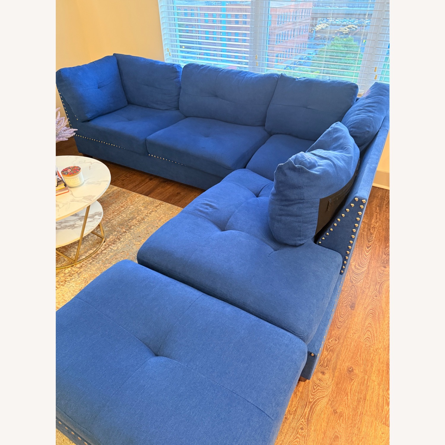 Wayfair Brilliant Blue Sectional  - image-2