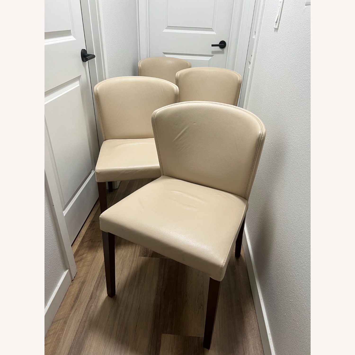 Crate & Barrel Curran Crema Dining Chair - image-1