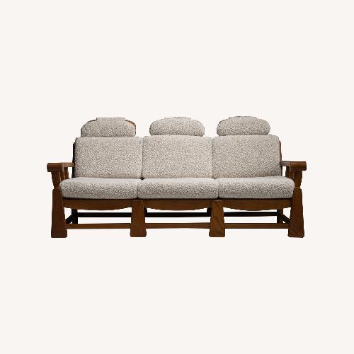 Used Vintage/Antique Natural Boucle 3+ Seater Sofa for sale on AptDeco