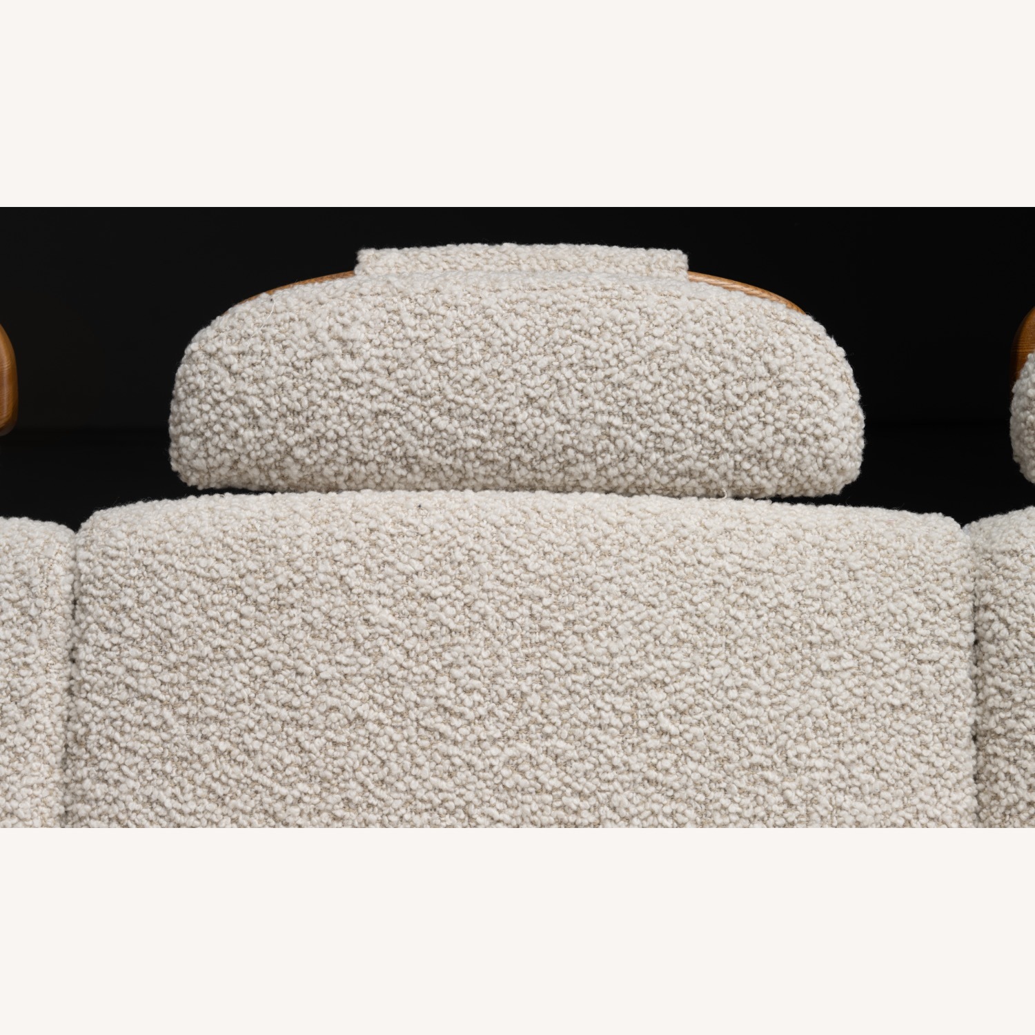 Vintage/Antique Natural Boucle 3+ Seater Sofa - image-4