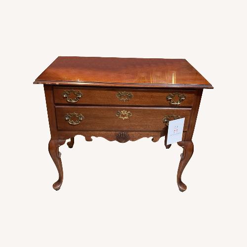 Used Hickory Chair Queen Anne Mahogany Lowboy Dresser for sale on AptDeco