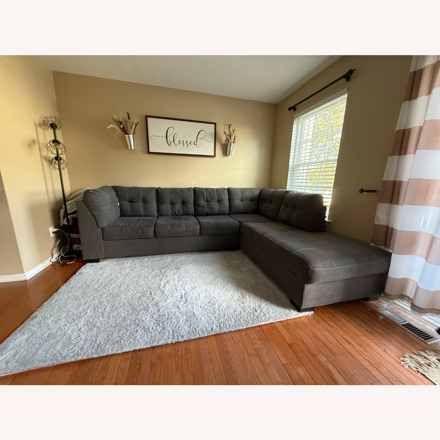 Ashley Furniture Falkirk Dark Gray 2 Piece Sectional - image-2