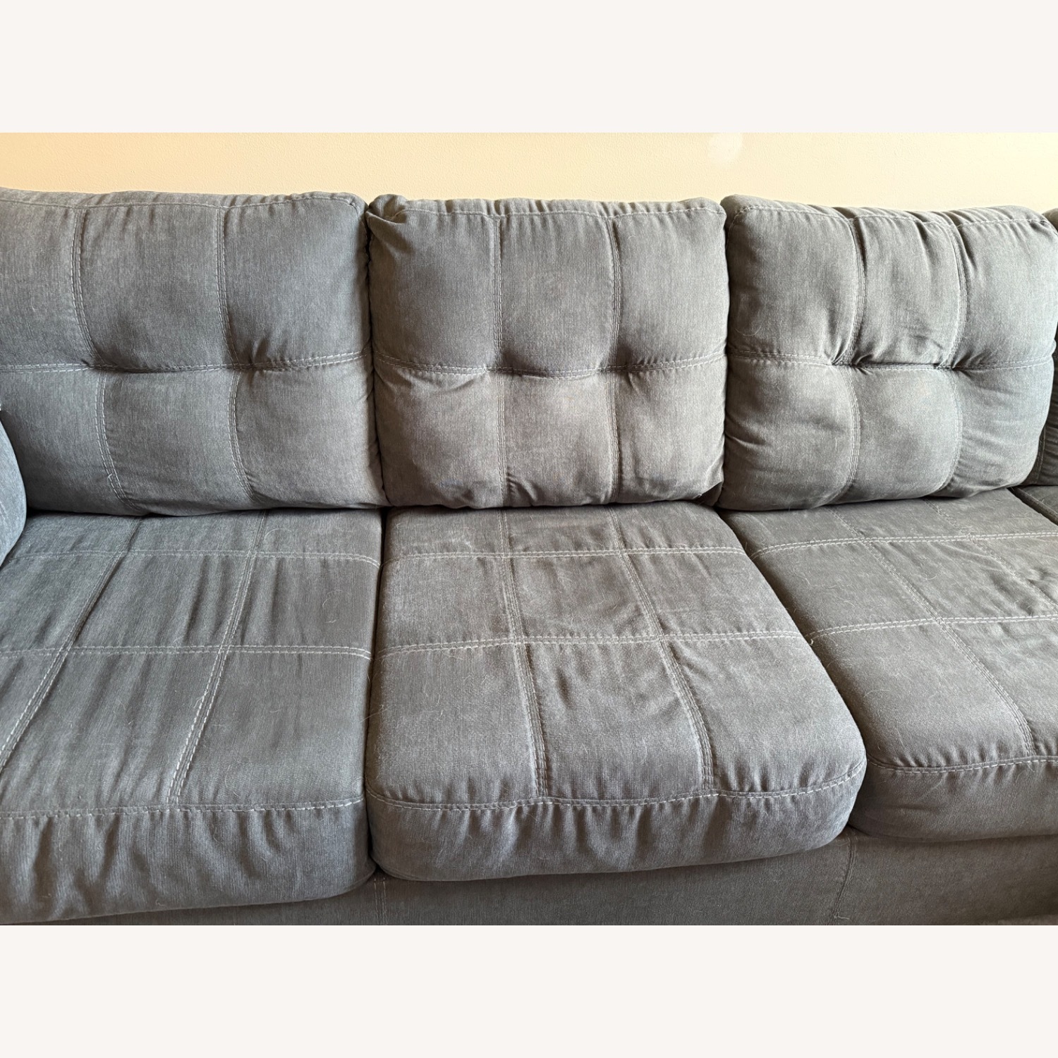 Ashley Furniture Falkirk Dark Gray 2 Piece Sectional - image-3