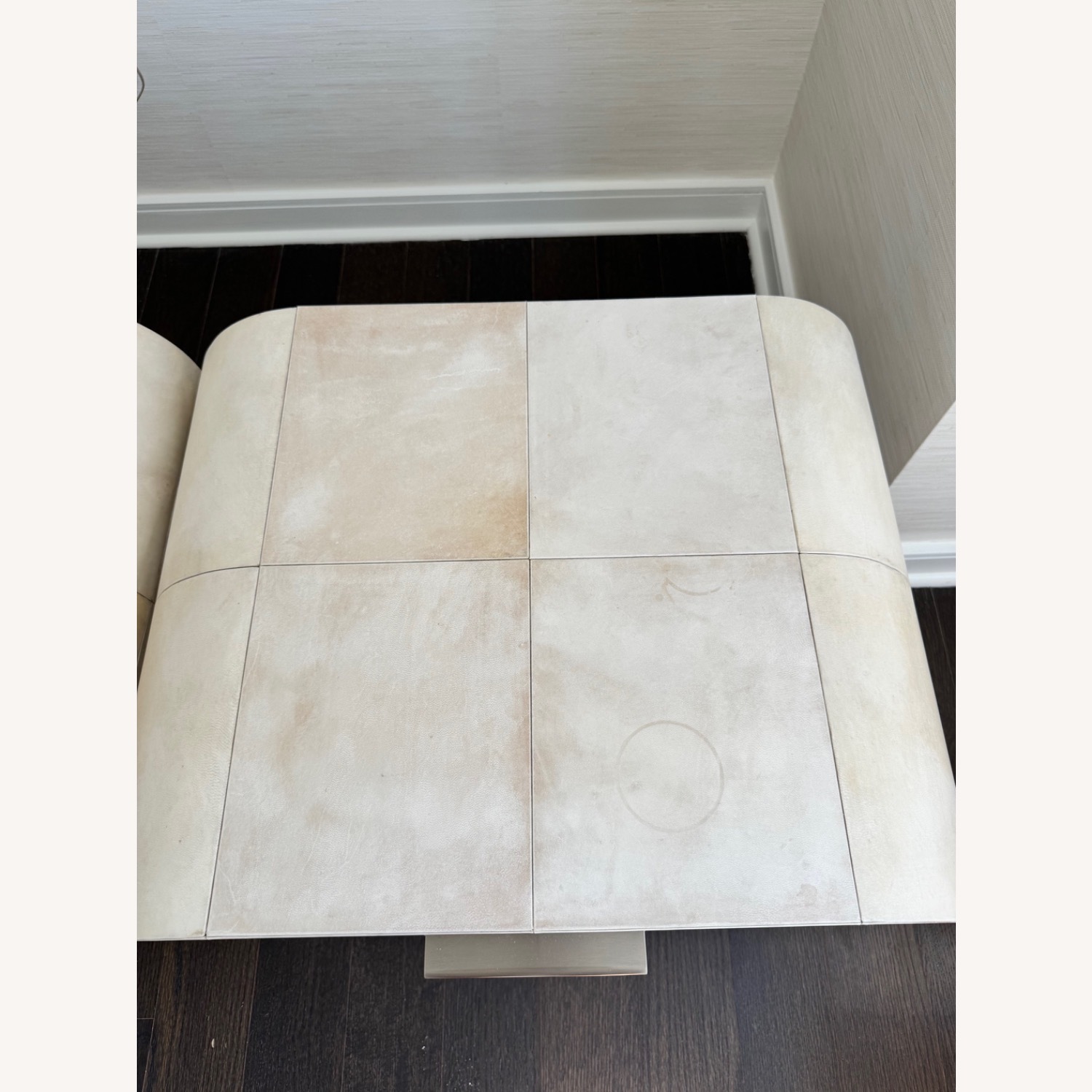 Restoration Hardware Lucien Parchment Nightstands - image-2