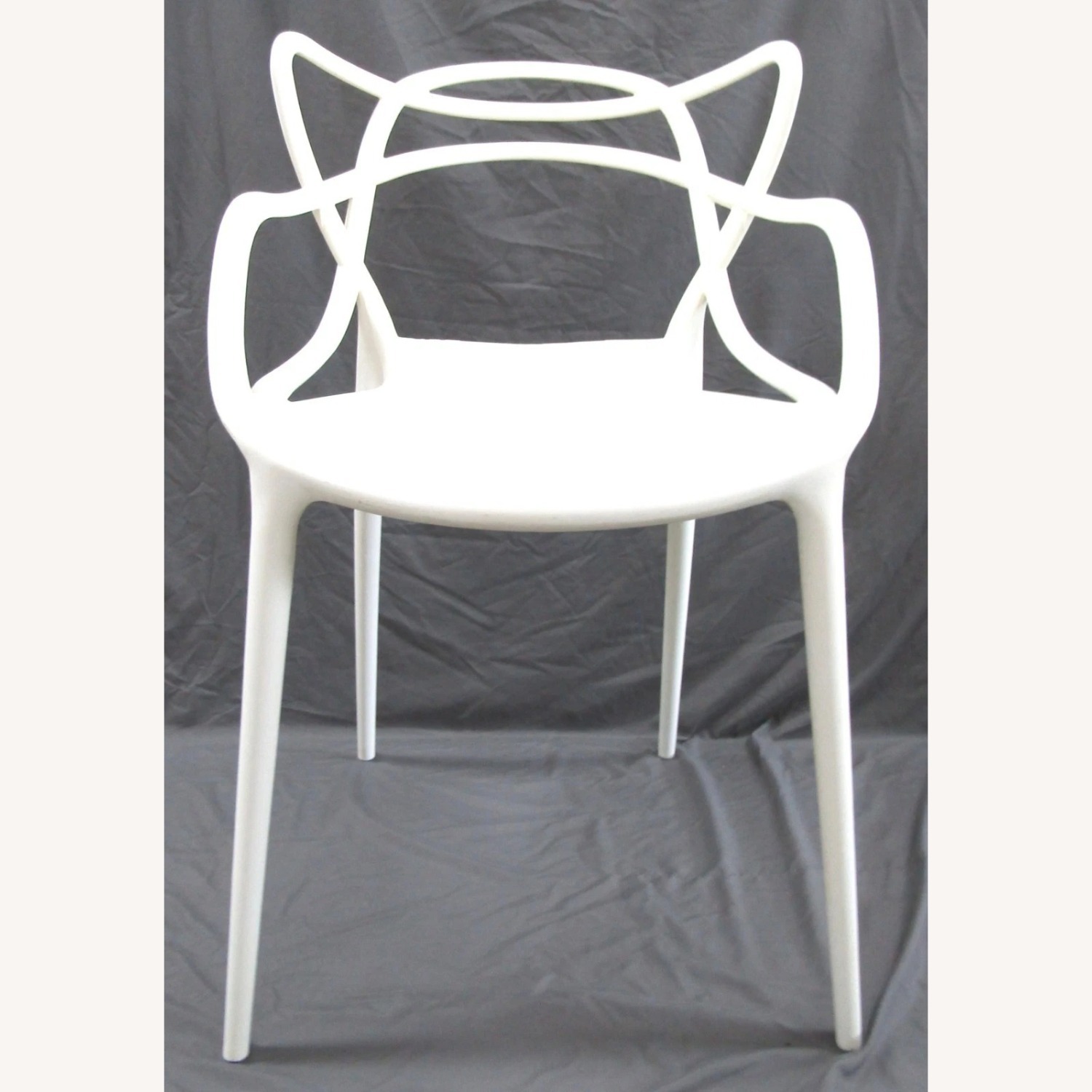 Mid-Century Modern Kartell Masters White Chair - image-2