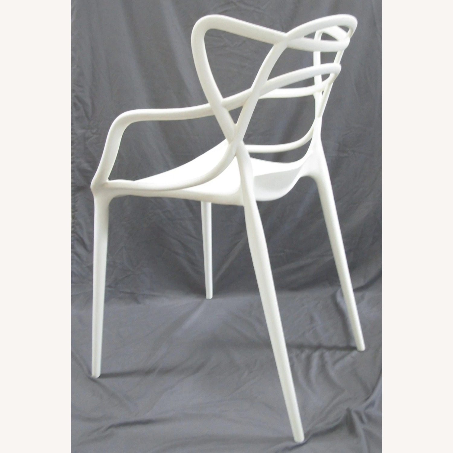Mid-Century Modern Kartell Masters White Chair - image-8
