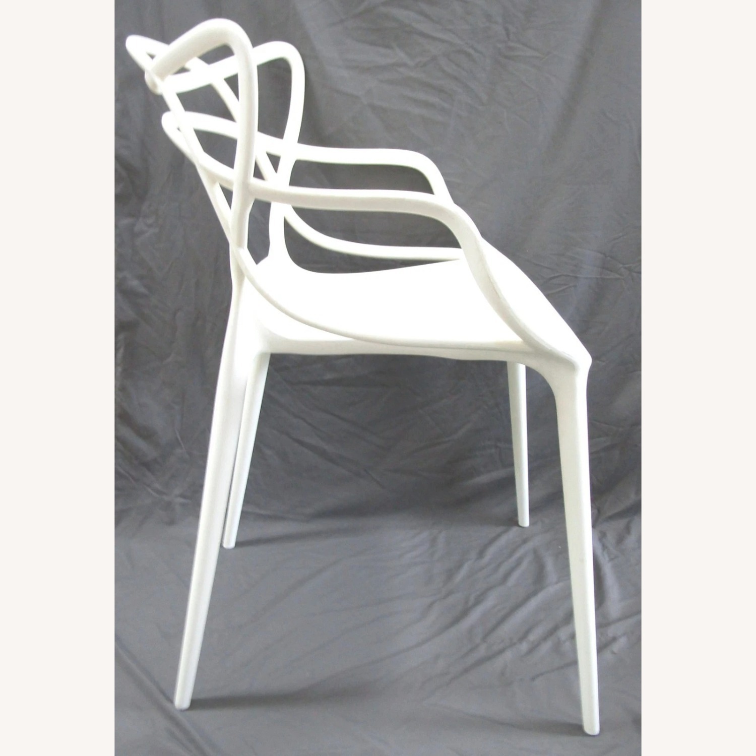 Mid-Century Modern Kartell Masters White Chair - image-6
