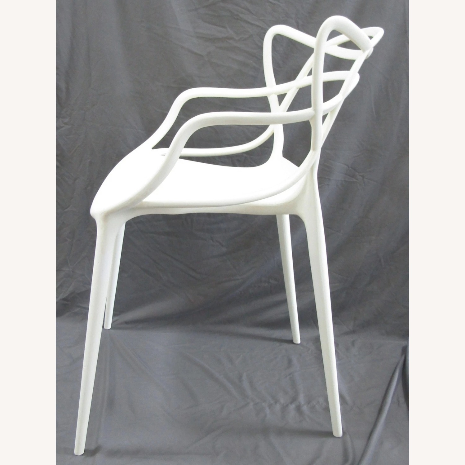 Mid-Century Modern Kartell Masters White Chair - image-9
