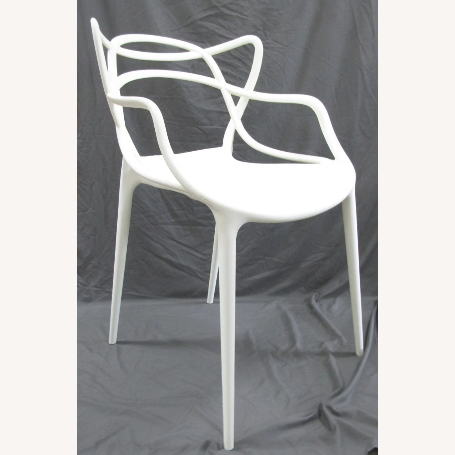 Mid-Century Modern Kartell Masters White Chair - image-5