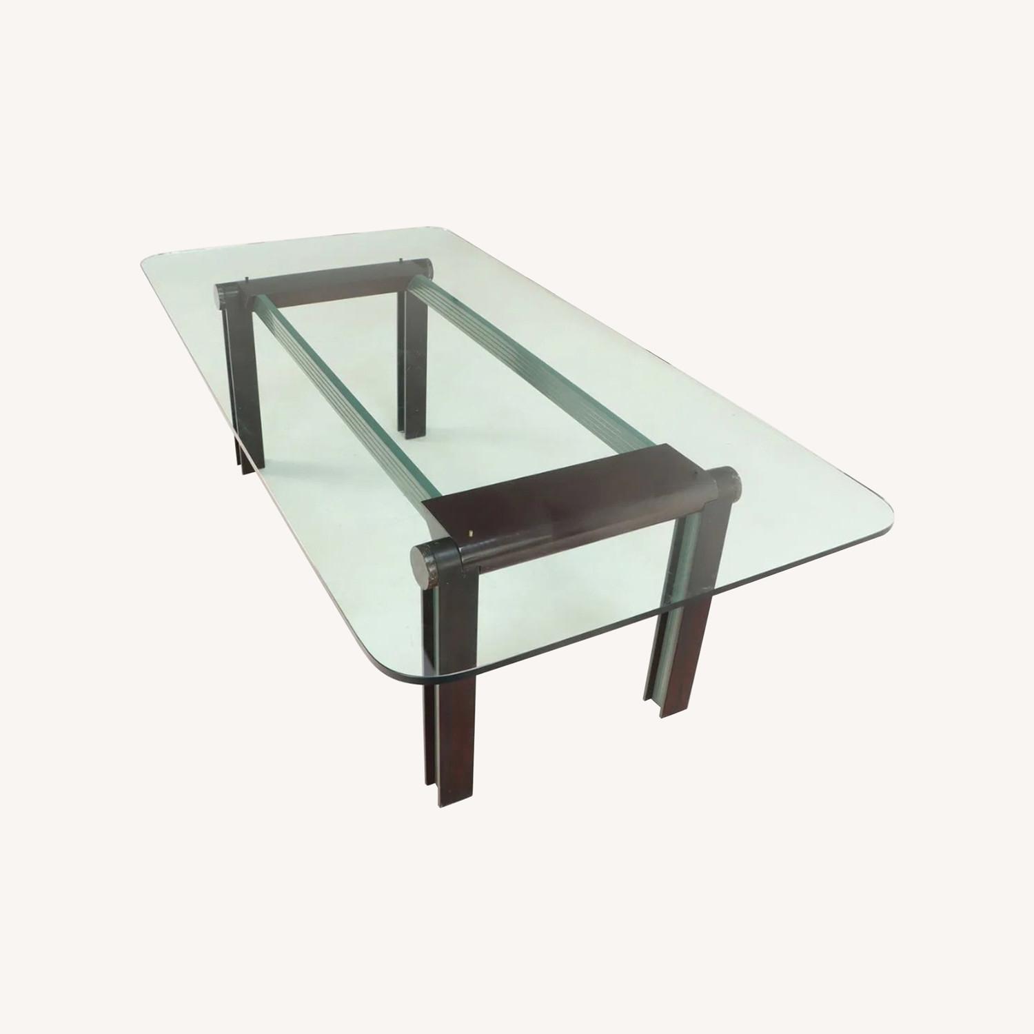 Art Deco Glass Dining Table - image-0