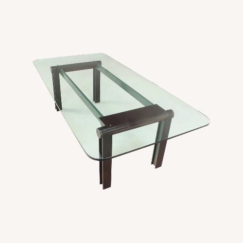 Used Art Deco Glass Dining Table for sale on AptDeco