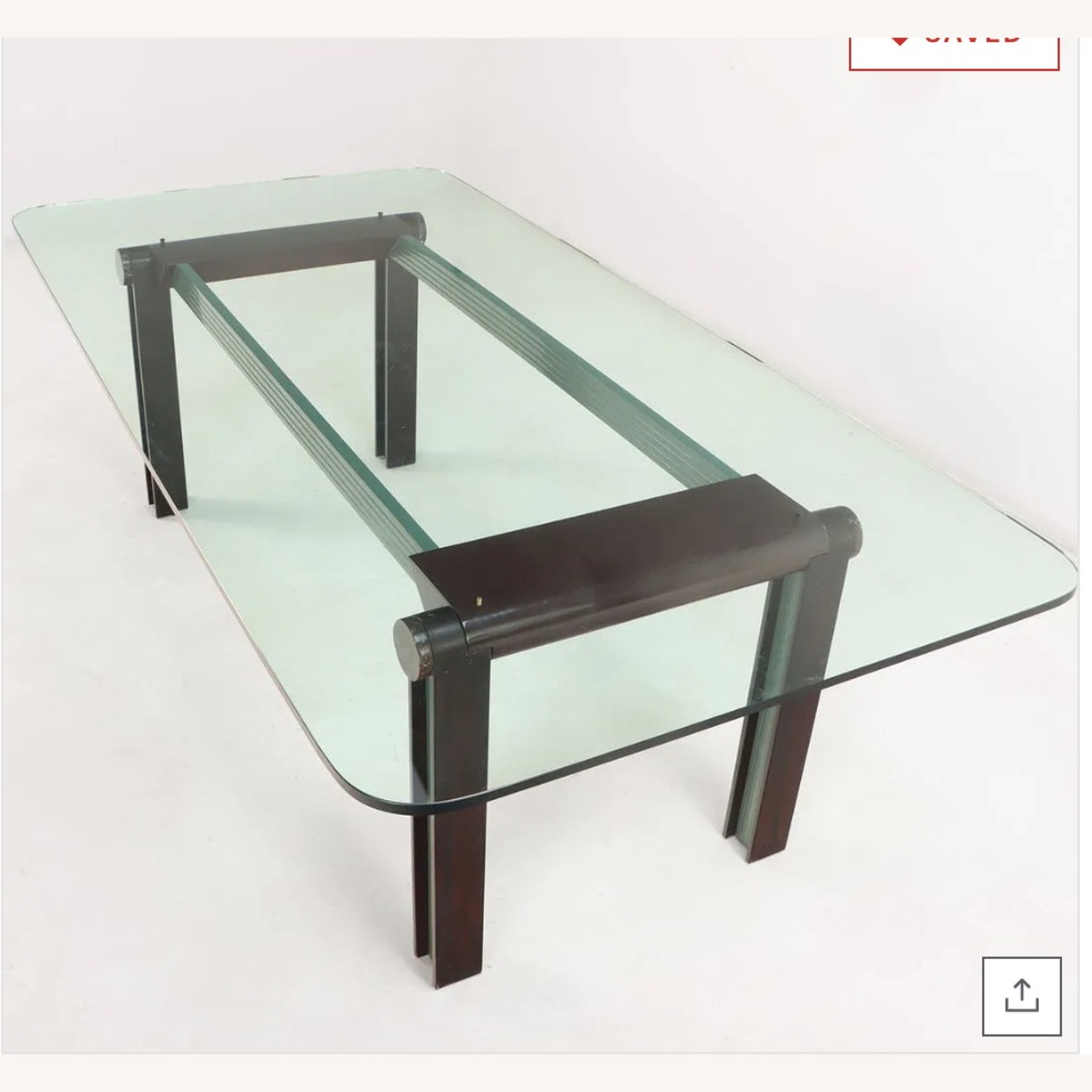 Art Deco Glass Dining Table - image-1