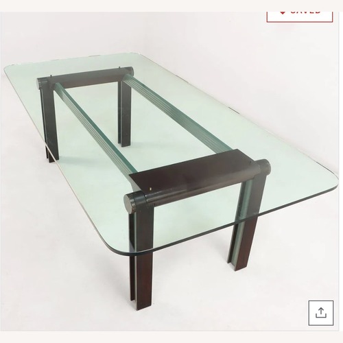 Used Art Deco Glass Dining Table for sale on AptDeco
