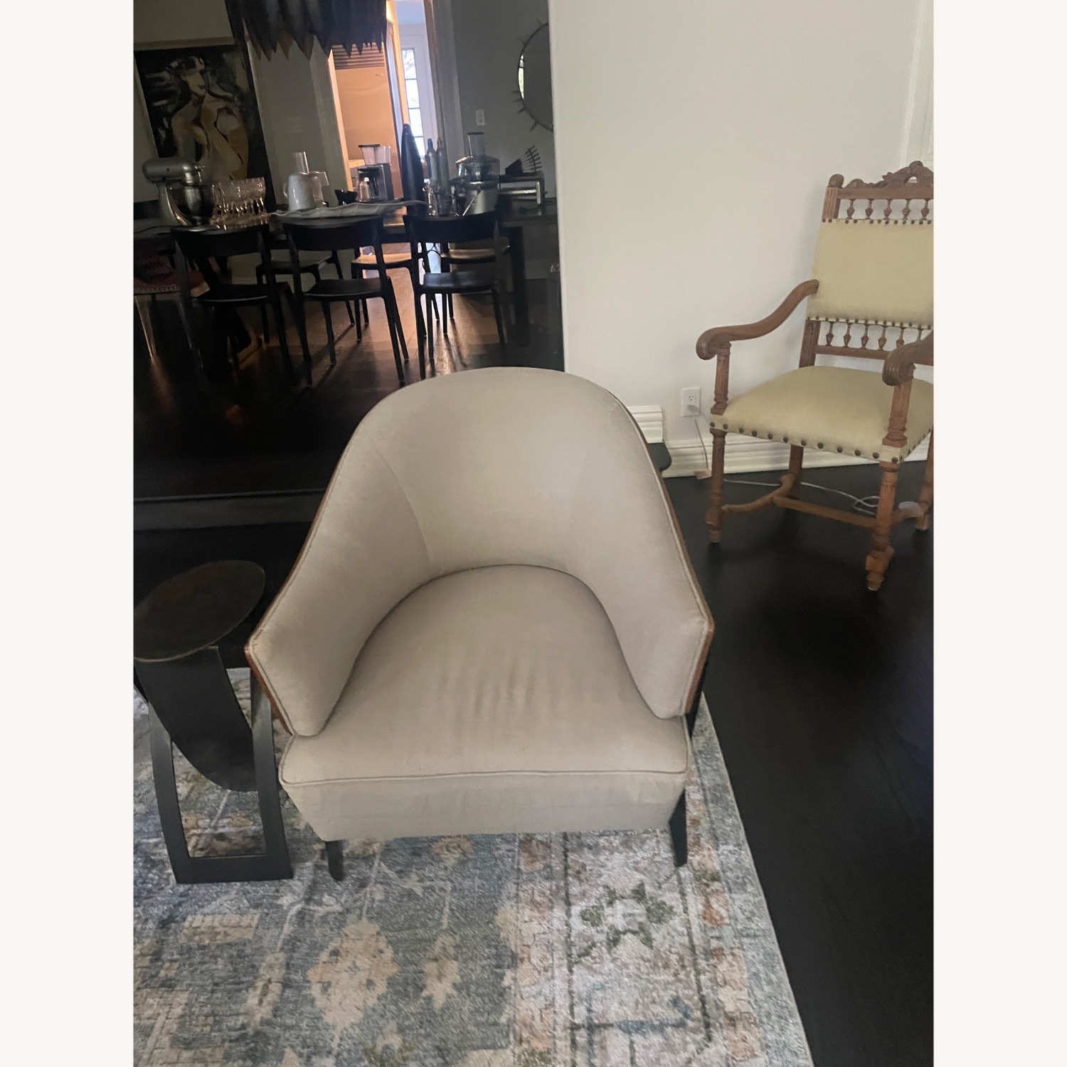 Holly Hunt Zebra Wood and Fabric Accent Chairs - image-2