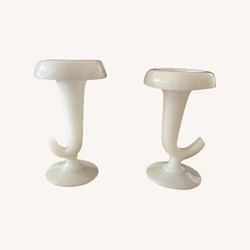 Used Vintage/Antique Mid Century White Glass Décor for sale on AptDeco