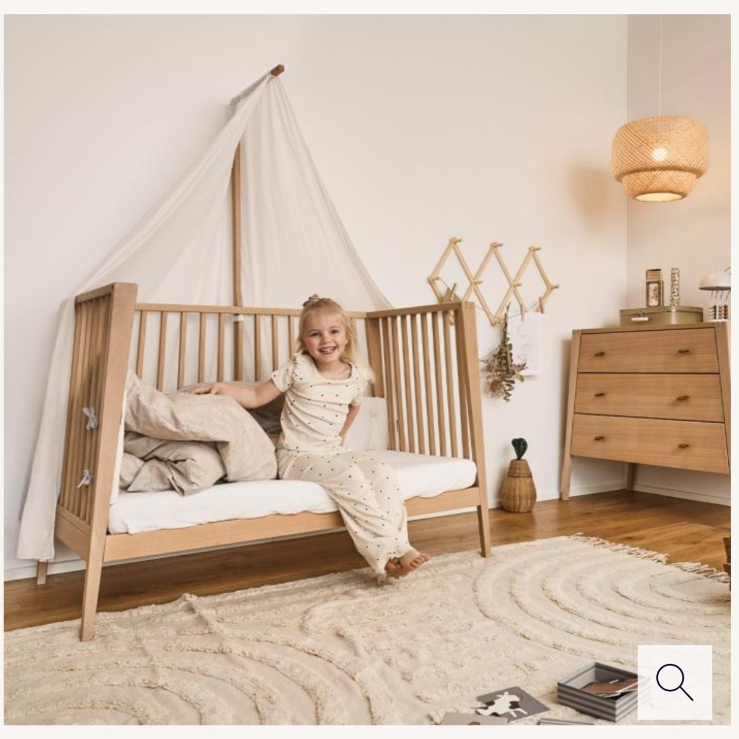 Linea By Leander Natural Wood Crib - image-5