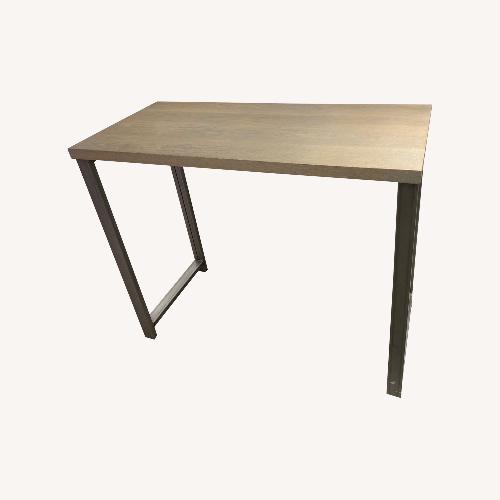 Used Custom Crafted Light Brown Wood Kitchen Island for sale on AptDeco