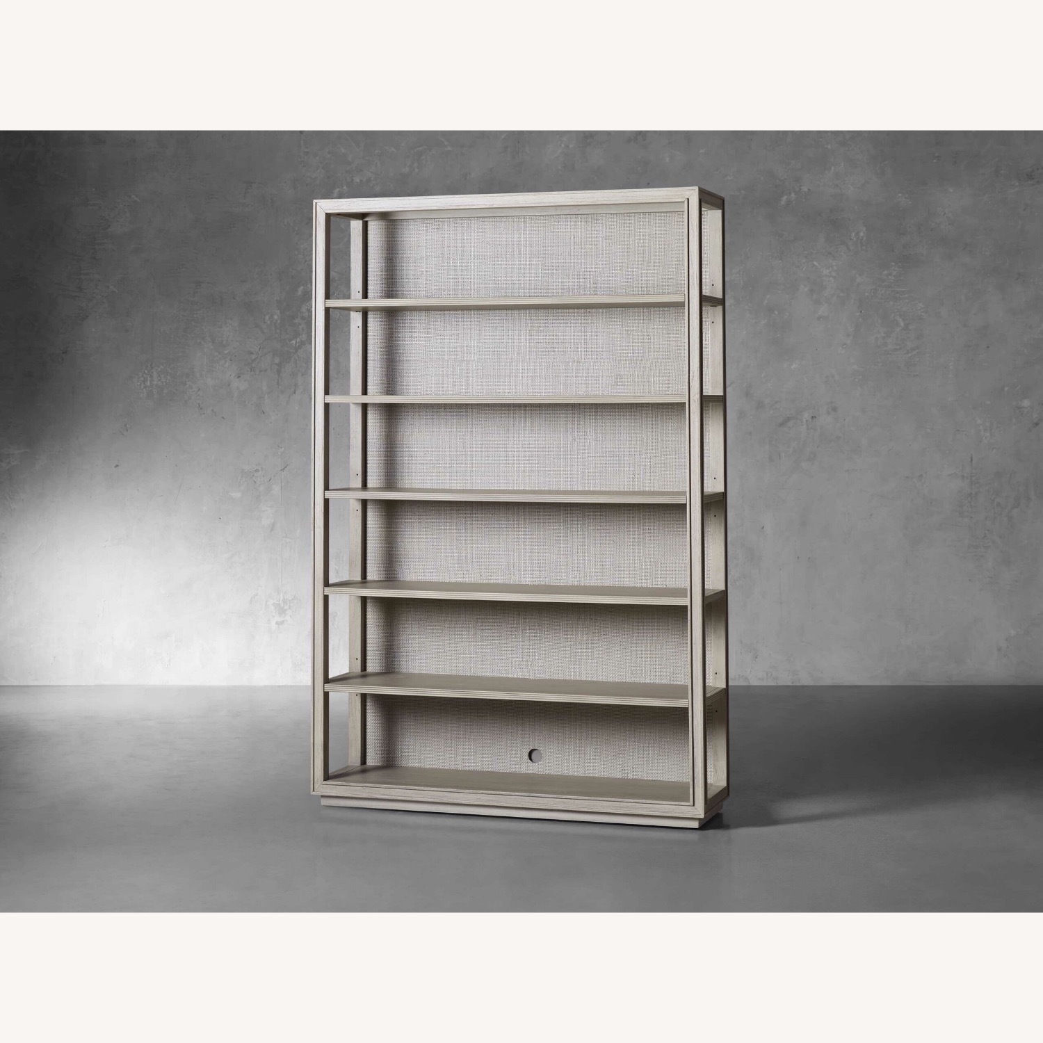Arhaus Pearson Light Gray Wood Bookcase - image-1