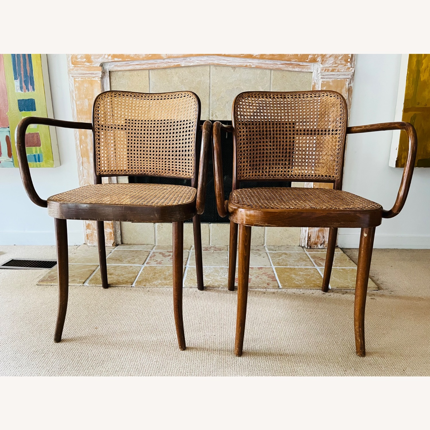 Josef Hoffmann Furniture Dark Brown Dining Chairs - image-1