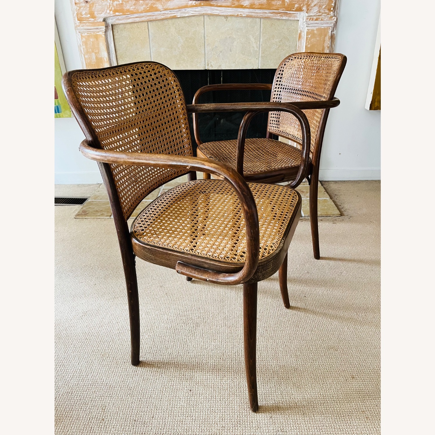 Josef Hoffmann Furniture Dark Brown Dining Chairs - image-2