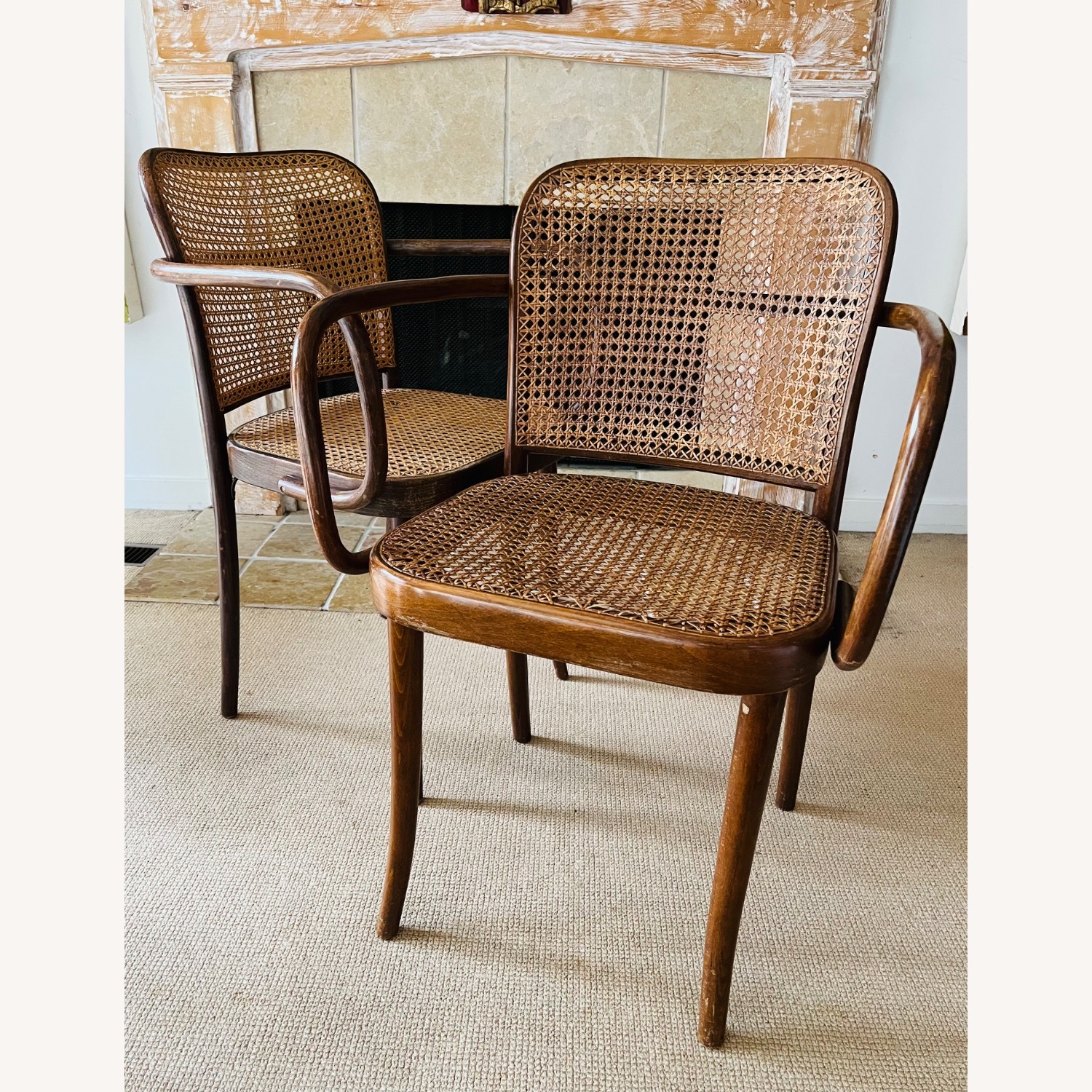 Josef Hoffmann Furniture Dark Brown Dining Chairs - image-7