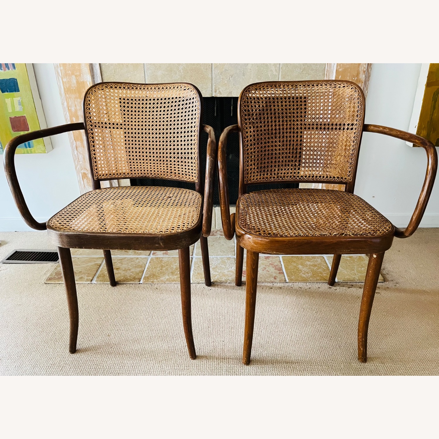 Josef Hoffmann Furniture Dark Brown Dining Chairs - image-0