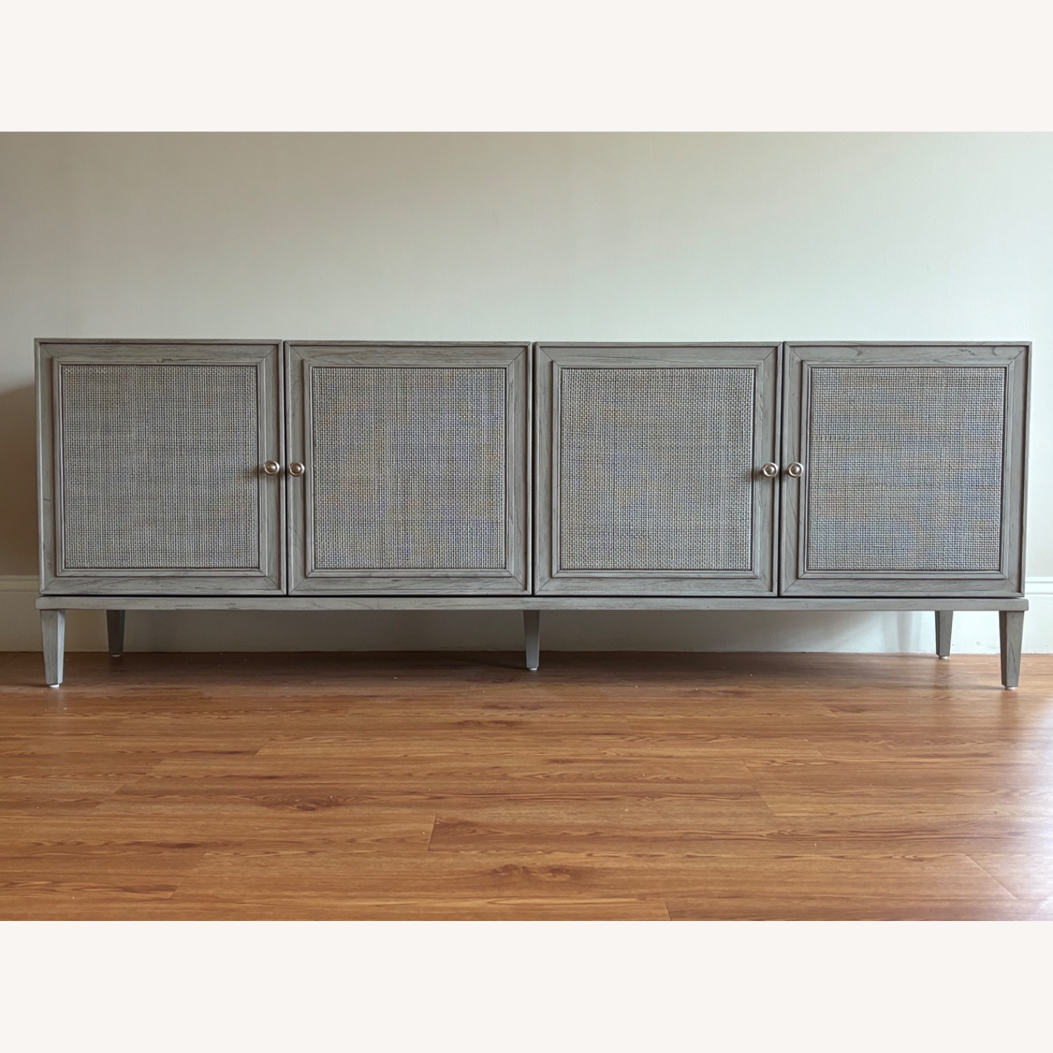 Arhaus Pearson Light Gray Wood Media Storage - image-3
