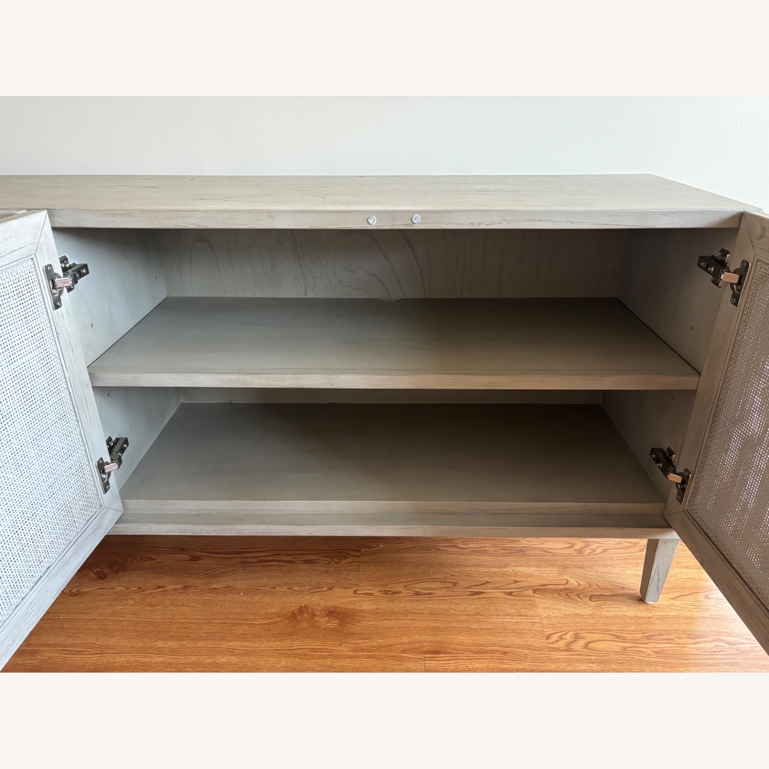 Arhaus Pearson Light Gray Wood Media Storage - image-6