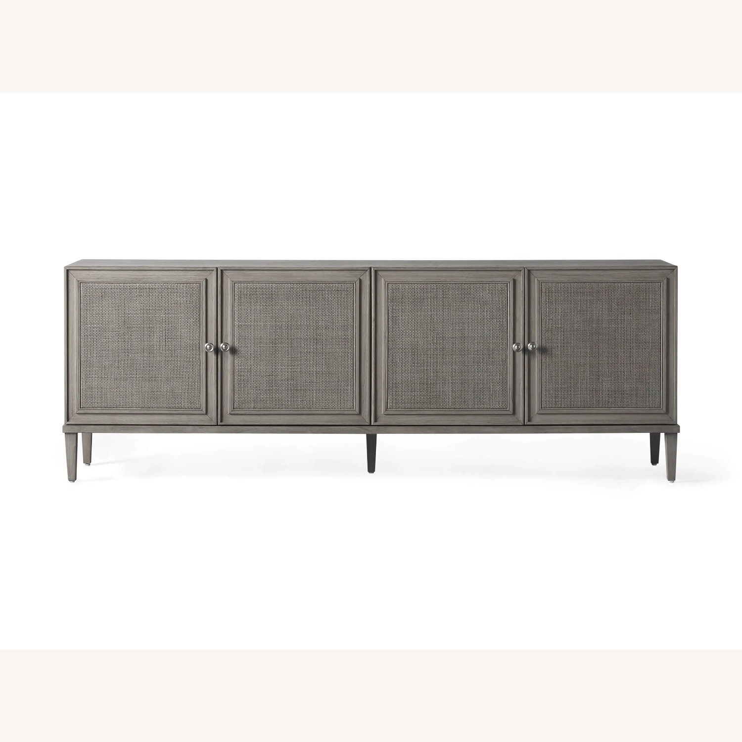 Arhaus Pearson Light Gray Wood Media Storage - image-1