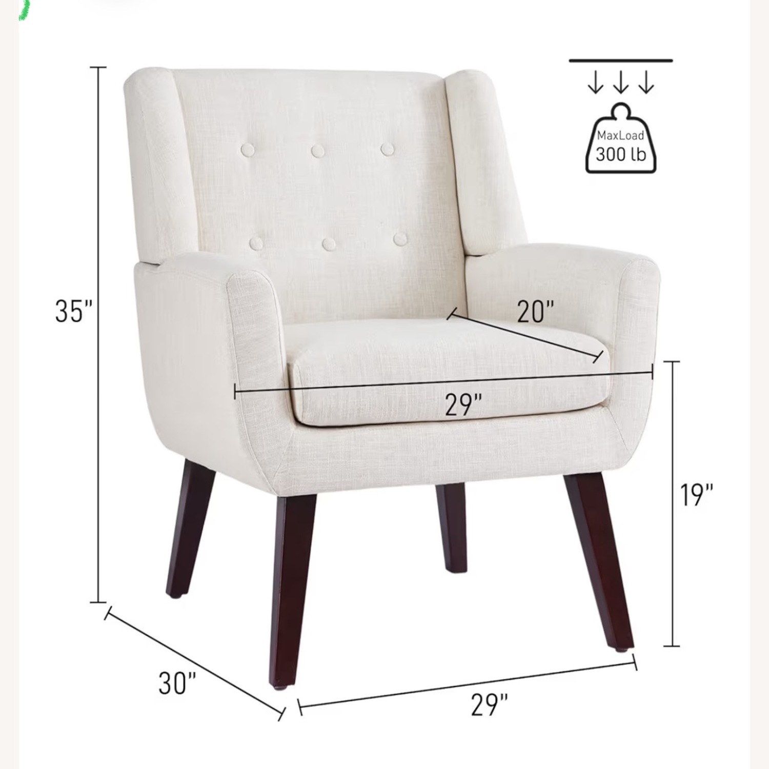 Accent Chair, Arm Chair Set of 2 - image-3