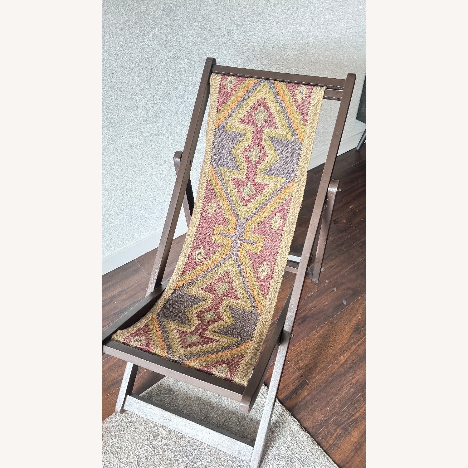 World Market Dark Brown Fabric Recliner - image-1