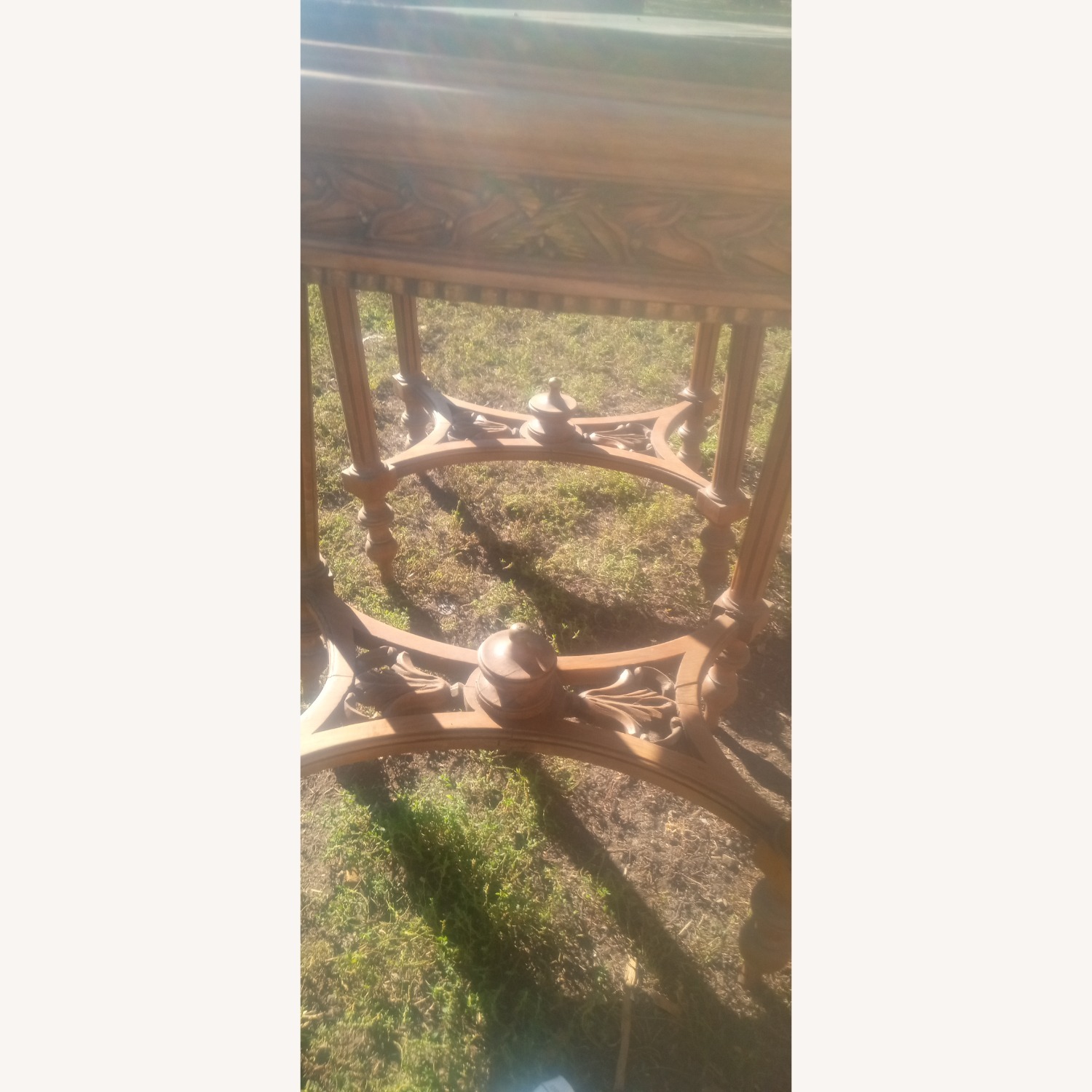Vintage/Antique Green Marble Coffee Table - image-3