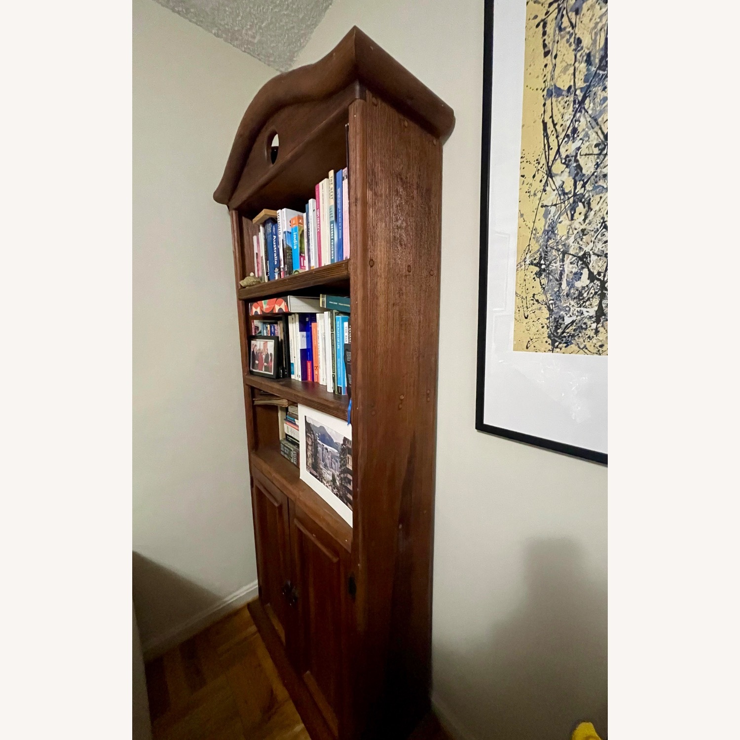 Unique Mexican Rustic Wooden Bookshelf - image-2