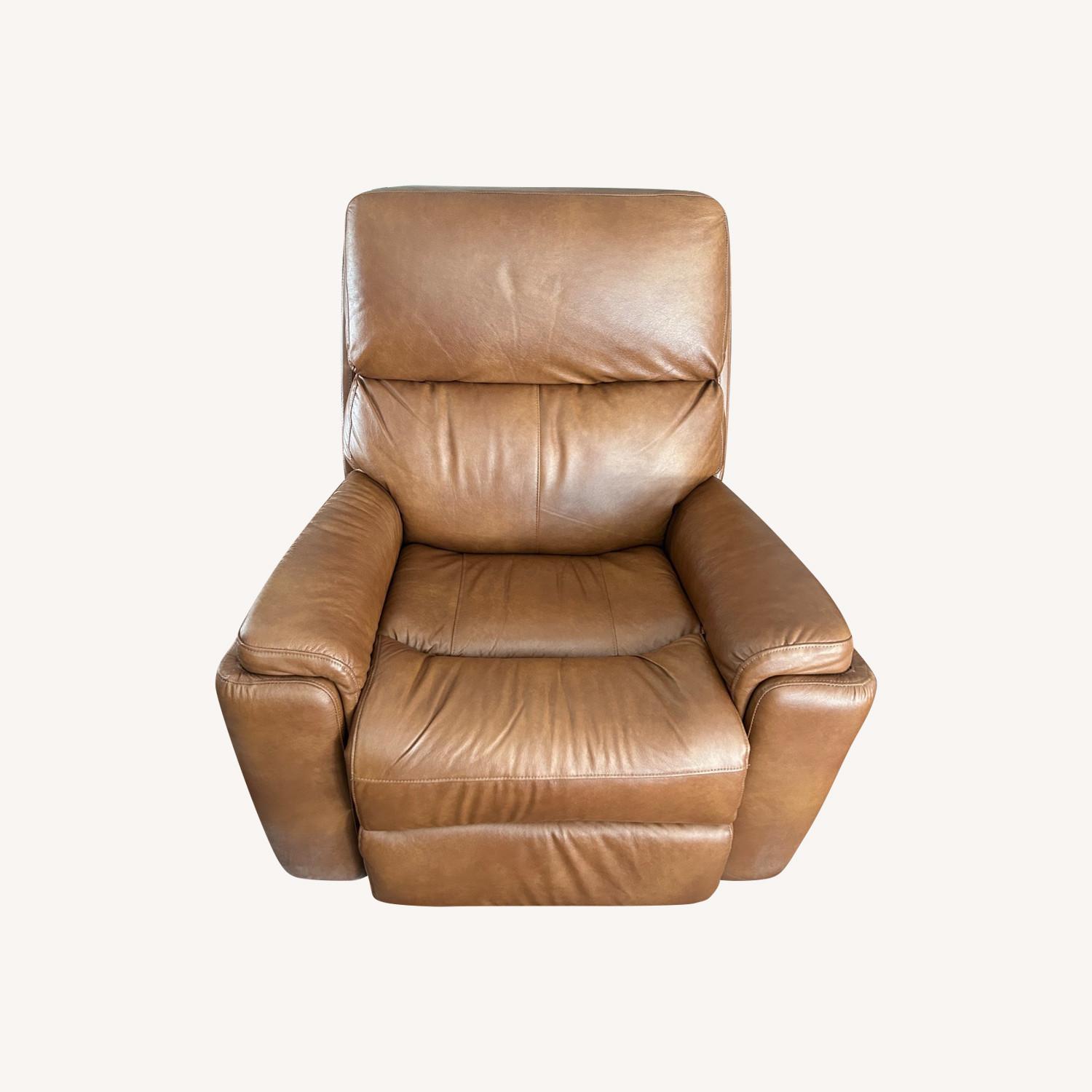 Walter E. Smithe Leather Recliner - image-0