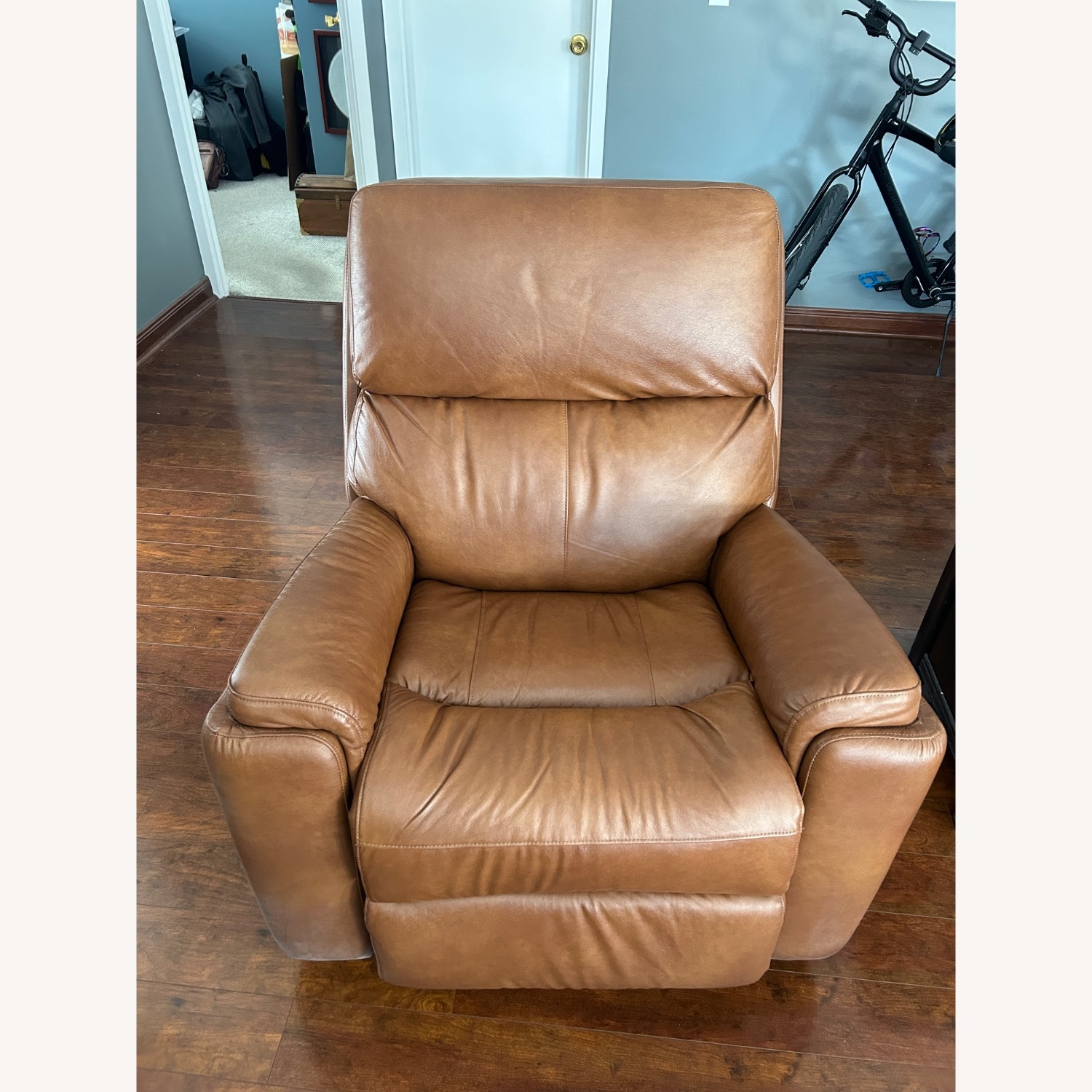 Walter E. Smithe Leather Recliner - image-1